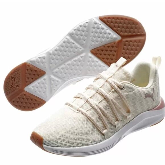 Pre-Owned NO BOX Puma Women's Prowl Knit Sneakers Beige Size 8.5 $90 KK299 - Picture 4 of 8